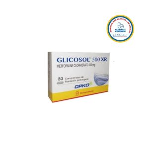 GLICOSOL 500 XR COMP LP X30 (METFORMINA) CENABAST