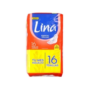 Lina Toallas Femeninas Esencial Con Alas Normal - 16Uni